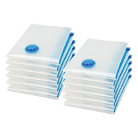 Vacuum Bags Clothes Sealed Clothing Bag Travel Compact Storage Space Saver x12 Home & Garden Kings Warehouse 