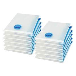 Vacuum Bags Clothes Sealed Clothing Bag Travel Compact Storage Space Saver x12 Home & Garden Kings Warehouse 
