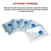 Vacuum Bags Clothes Sealed Clothing Bag Travel Compact Storage Space Saver x12 Kings Warehouse 