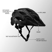 VALK Mountain Bike Helmet Small 54-56cm Bicycle MTB Cycling Safety Accessories Kings Warehouse 