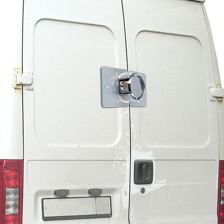 Van Door Lock With Brackets - Heavy Duty Security Vehicle Hasp Padlock Tools Kings Warehouse 