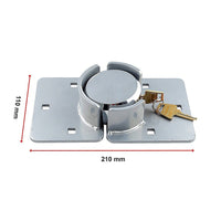 Van Door Lock With Brackets - Heavy Duty Security Vehicle Hasp Padlock Tools Kings Warehouse 