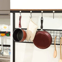 VASAGLE 3 Tier Kitchen Storage Shelves with 10 S-Hooks Kings Warehouse 