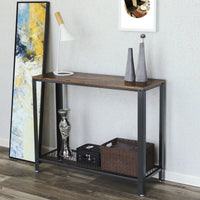 VASAGLE Console Table with Mesh Shelf Kings Warehouse 