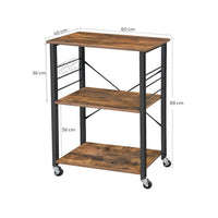 VASAGLE Kitchen Baker's Rack on Wheels Kings Warehouse 