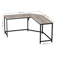 VASAGLE L-Shaped Computer Desk, Corner Desk for Study, Home Office, Gaming 149D x 149W x 75H cm Kings Warehouse 