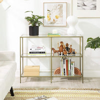 VASAGLE Sofa Console Table with 3 Shelves Kings Warehouse 