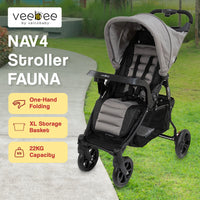 Veebee Nav 4 Stroller - Fauna Kings Warehouse 