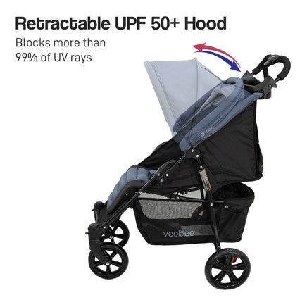 Veebee Nav 4 Stroller Lightweight Pram For Newborns To Toddlers - Glacie Kings Warehouse 