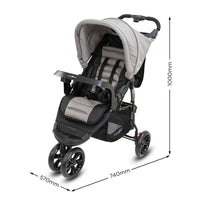 Veebee Navigator Stroller 3-wheel Pram For Newborns To Toddlers - Fauna Kings Warehouse 