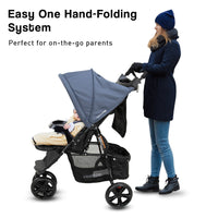 Veebee Navigator Stroller 3-wheel Pram For Newborns To Toddlers - Glacier Kings Warehouse 