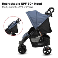 Veebee Navigator Stroller 3-wheel Pram For Newborns To Toddlers - Glacier Kings Warehouse 