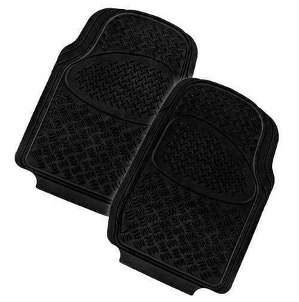 VELOCITY 2-Piece Car Mat - BLACK [Rubber] Others Kings Warehouse 