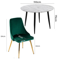 Velvet Elegance Dining Set Furniture Kings Warehouse 