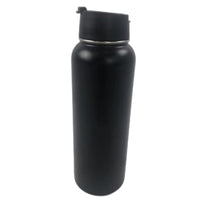 VERPEAK 40oz Vacuum Insulated Water Bottle 3 Lids with Straw (Black) VP-IWB-100-HL Kings Warehouse 