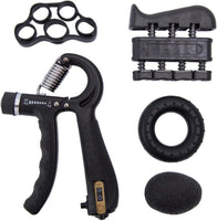 VERPEAK 5 in 1 Hand Grips, Adjustable Hand Grip Strengthener Kit with Carry Bag