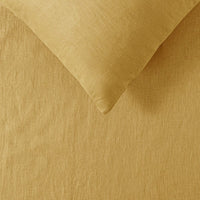 Vintage Design Homewares 100% Linen Ochre Sheet Set Single Home & Garden Kings Warehouse 
