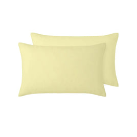 Vintage Design Homewares 100% Linen Pair of Standard Pillowcases Butter 48 x 73 cm Home & Garden Kings Warehouse 