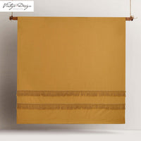 Vintage Design Homewares Boho Ochre Cotton Tassel Quilt Cover Set Queen Home & Garden Kings Warehouse 