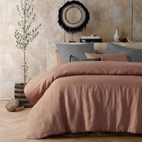 Vintage Design Homewares Hazelnut 100% Hemp Quilt Cover Set Queen Home & Garden Kings Warehouse 