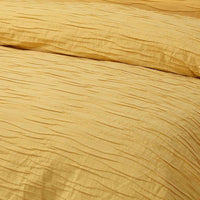 Vintage Design Homewares Malvern Ochre Cotton Quilt Cover Set Queen Home & Garden Kings Warehouse 