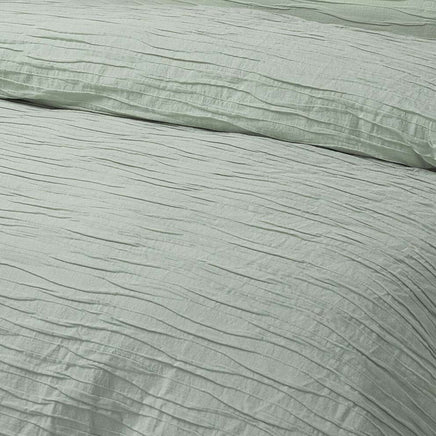 Vintage Design Homewares Malvern Sage Cotton Quilt Cover Set Queen Home & Garden Kings Warehouse 