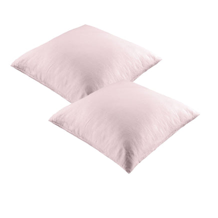 Vintage Design Homewares Pair of 100% Linen European Pillowcases Blush Home & Garden Kings Warehouse 