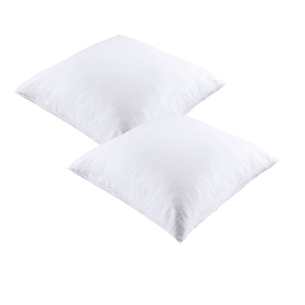 Vintage Design Homewares Pair of 100% Linen European Pillowcases White Home & Garden Kings Warehouse 