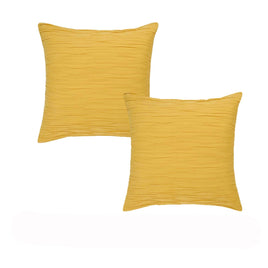 Vintage Design Homewares Pair of Malvern Ochre Cotton European Pillowcases 65 x 65cm Home & Garden Kings Warehouse 