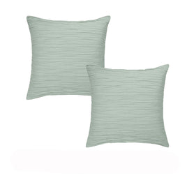 Vintage Design Homewares Pair of Malvern Sage Cotton European Pillowcases 65 x 65cm Home & Garden Kings Warehouse 