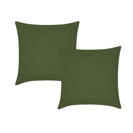 Vintage Design Homewares Pair of Olive French Linen European Pillowcases 65 x 65cm Home & Garden Kings Warehouse 