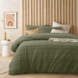 Vintage Design Homewares Sanc Sovci Botanic Cotton Quilt Cover Set Single Home & Garden Kings Warehouse 