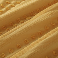 Vintage Design Homewares Sans Sovci Ochre Cotton Quilt Cover Set Queen Home & Garden Kings Warehouse 