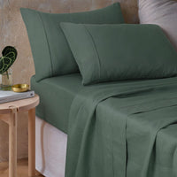 Vintage Design Homewares Sea Green 100% Hemp Sheet Set King Home & Garden Kings Warehouse 