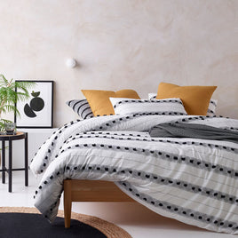 Vintage Design Homewares Serapian Cotton Quilt Cover Set Queen Home & Garden Kings Warehouse 