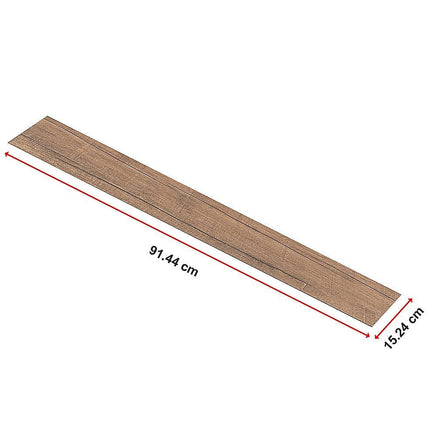 Vinyl Floor Tiles Self Adhesive Flooring Smoked Eucalyptus Wood Grain 16 Pack 2.3SQM Furniture Kings Warehouse 
