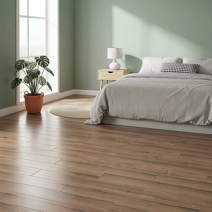 Vinyl Floor Tiles Self Adhesive Flooring Smoked Eucalyptus Wood Grain 16 Pack 2.3SQM Home & Garden Kings Warehouse 