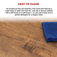 Vinyl Floor Tiles Self Adhesive Flooring Smoked Eucalyptus Wood Grain 16 Pack 2.3SQM Home & Garden Kings Warehouse 