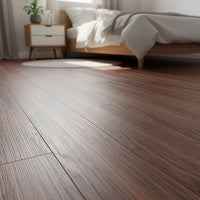 Vinyl Floor Tiles Self Adhesive Flooring Teak Wood Grain 16 Pack 2.3SQM Furniture Kings Warehouse 