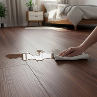 Vinyl Floor Tiles Self Adhesive Flooring Teak Wood Grain 16 Pack 2.3SQM Furniture Kings Warehouse 
