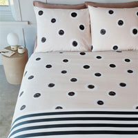 VTWonen Stripe and Eye Natural Cotton Quilt Cover Set King Home & Garden Kings Warehouse 