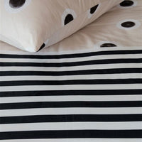 VTWonen Stripe and Eye Natural Cotton Quilt Cover Set King Home & Garden Kings Warehouse 