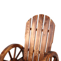 Wagon Wheels Rocking Chair - Brown Furniture Kings Warehouse 