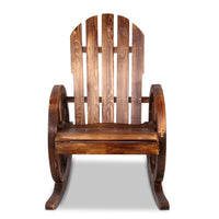 Wagon Wheels Rocking Chair - Brown Furniture Kings Warehouse 