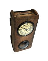 Wall Clock - Brick Mould With Pendulum Kings Warehouse 