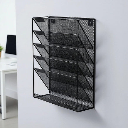 Wall Mount 6 Pocket Hanging File Sorter Organizer Folder Holder Rack Storage Home & Garden Kings Warehouse 