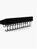 Wall Mount Hanging Jewellery Organiser Holder with 23 Hooks (Black) Kings Warehouse 