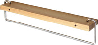 Wall Mount Solid Wood Shelf with Towel Rack Bar Holder Bathroom Organizer Hanger Kings Warehouse 