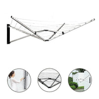 Wall Mounted 5 Arm 26m Clothes Airer Folding Concertina Cloth Dryer Washing Line Home & Garden Kings Warehouse 