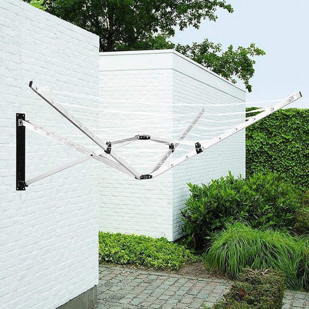 Wall Mounted 5 Arm 26m Clothes Airer Folding Concertina Cloth Dryer Washing Line Home & Garden Kings Warehouse 